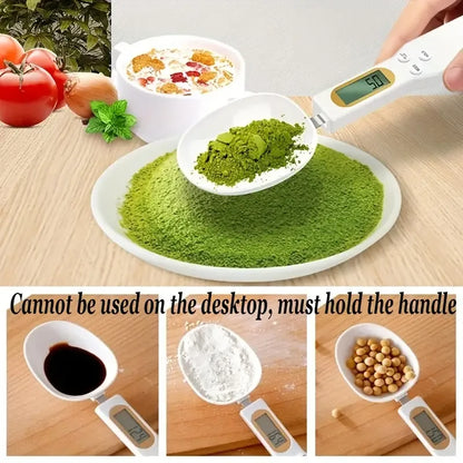 Kitchya Digital Spoon Scale 0.1g–500g – Mini LCD Measuring Spoon for Coffee, Flour & Baking