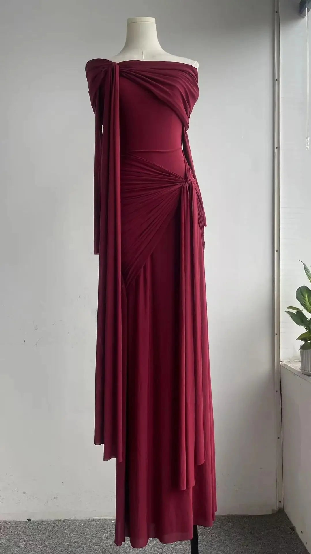 Black Strapless Corset Mermaid Evening Dress with Slit